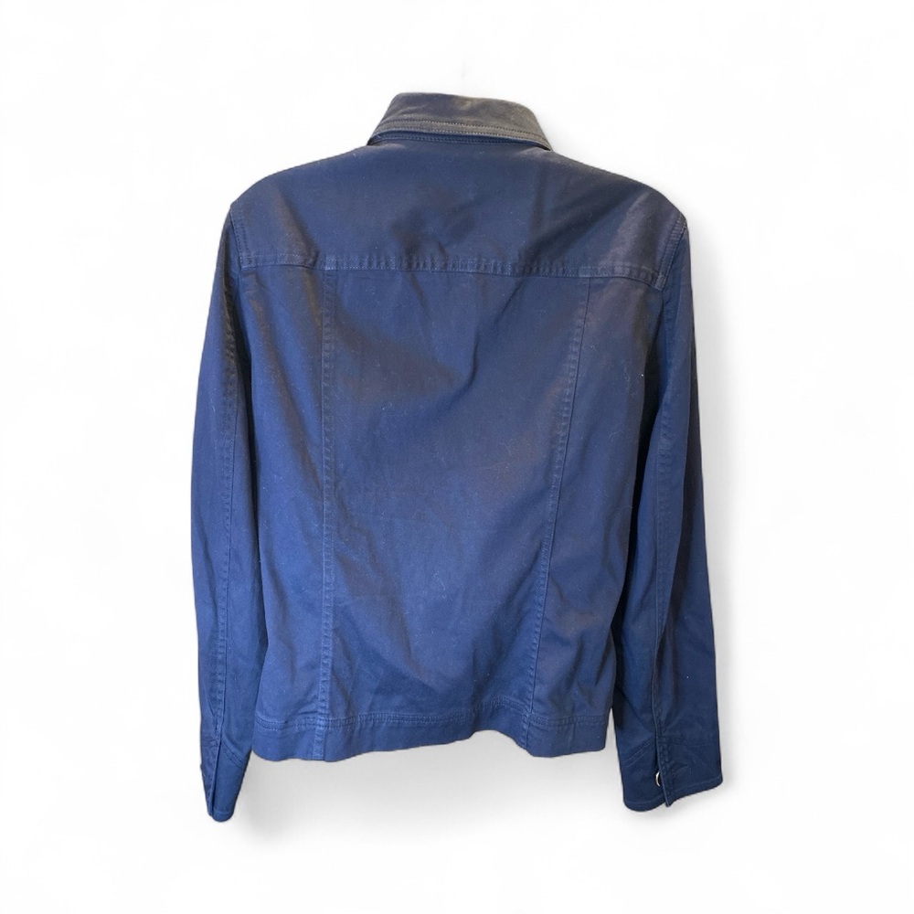 Jones New York Sport Stretch Navy Blue Button Front Jacket Women’s M - Picture 4 of 6